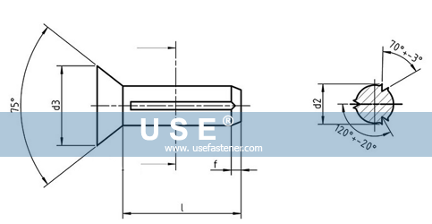 DIN 1447 Countersunk Head Grooved Pins
